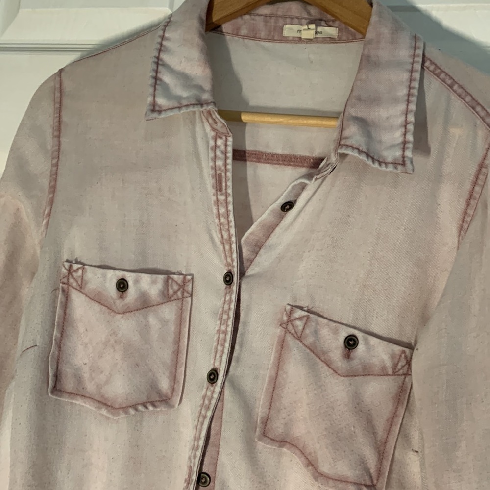 Distressed Button down Shirt - Picture 3 of 3